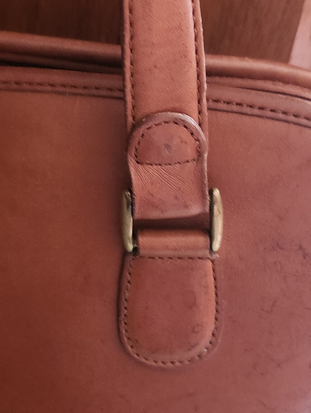 Vtg Coach Brown Leather Shoulder Bag - Picture 6 of 16